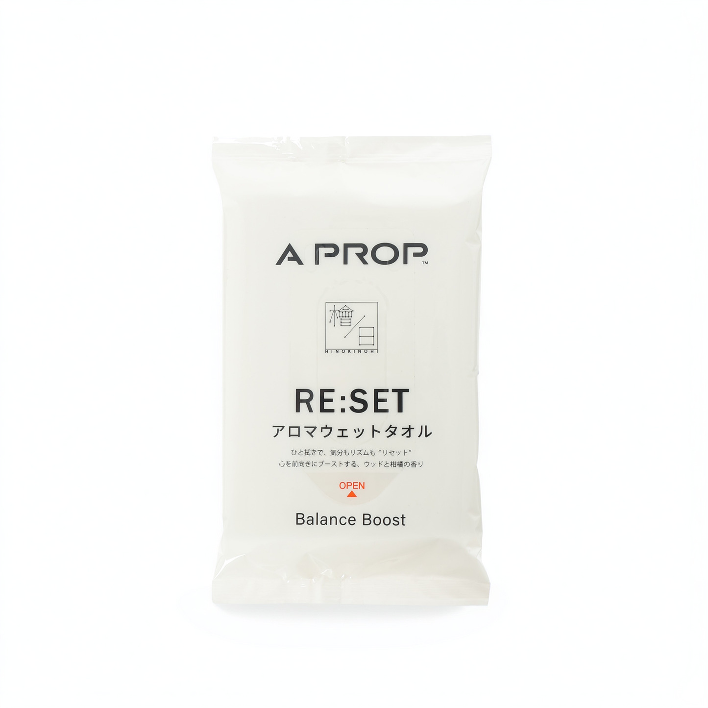 RE:SET アロマウェットタオル|A PROP×ヒノキノヒ