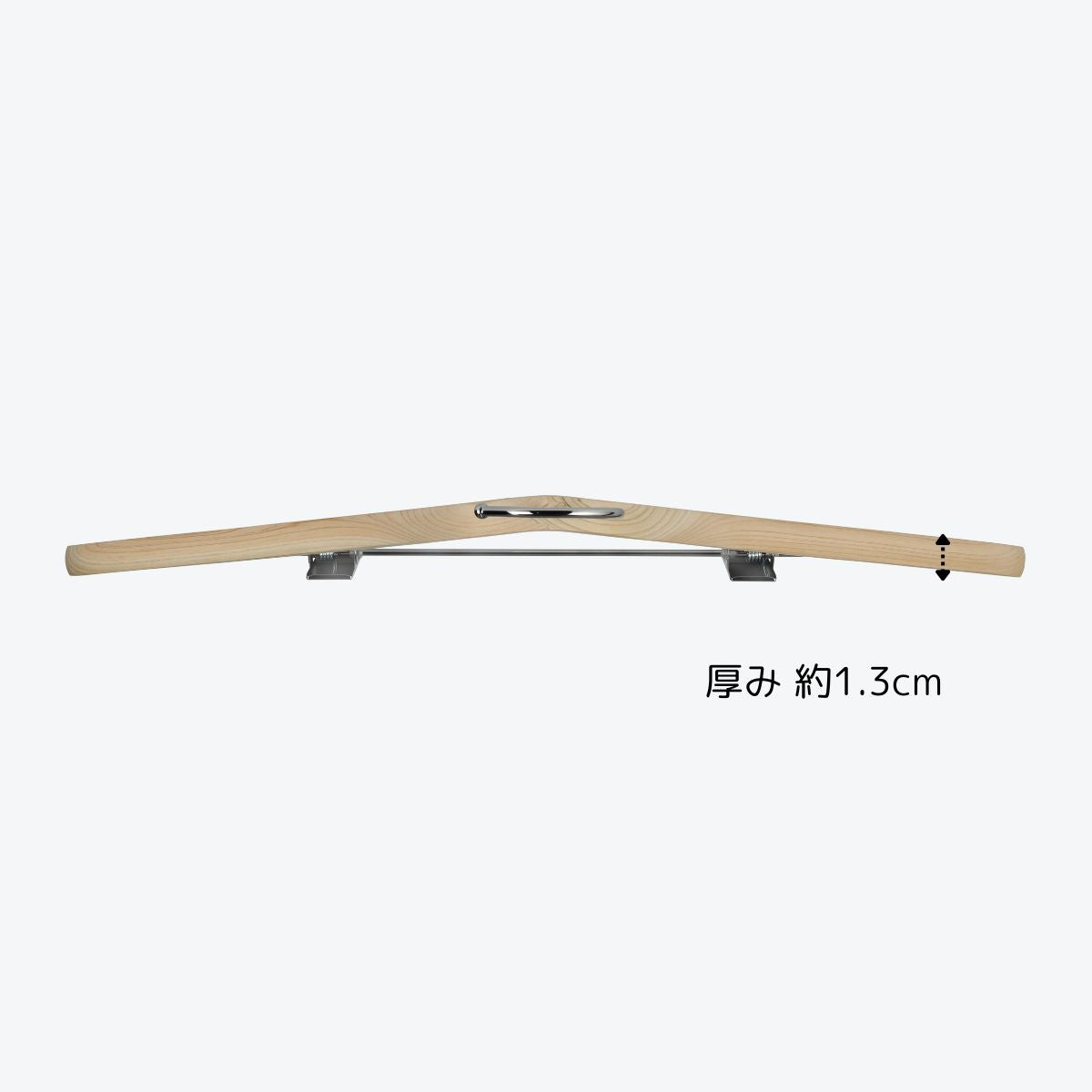 ヒノキの薄型ハンガーシャツ用 | クリップ付
